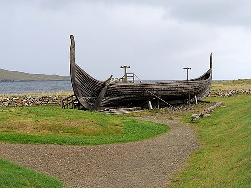 Replica Viking Longship at Brookpoint, Haroldswick