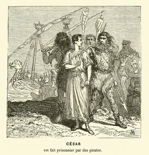 Caesar with the pirates, Henri De Montaut