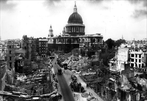 St. Paul's Cathedral after the Blitz