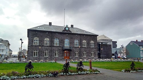 Alþingi, the parliament of Iceland in Reykjavík