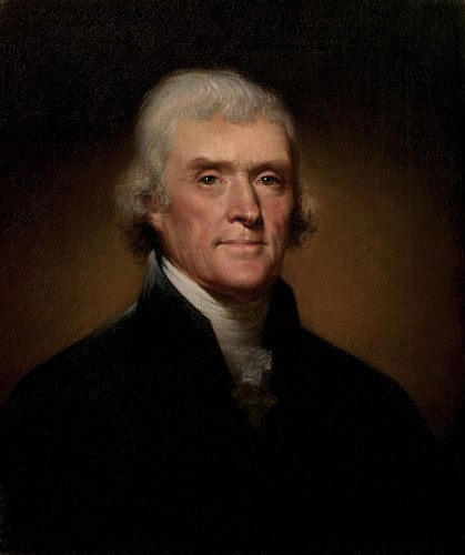 Presidential portrait of Thomas Jefferson