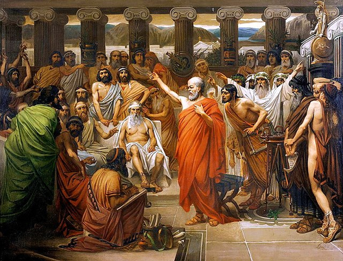 Despite annoying many Athenian citizens, Socrates garnered a loyal following consisting mainly of young men. 
