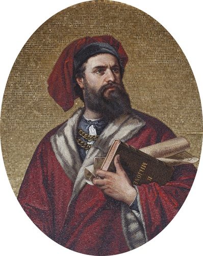 Mosaic of Marco Polo. 