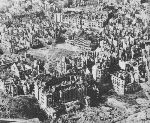 Even though the fighting had ended, cities like Warsaw, Poland (pictured above), still faced the daunting task of rebuilding.