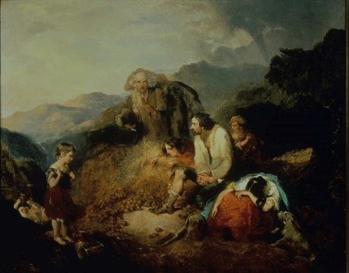 An Irish Peasant Family Discovering the Blight of their Store by Daniel MacDonald