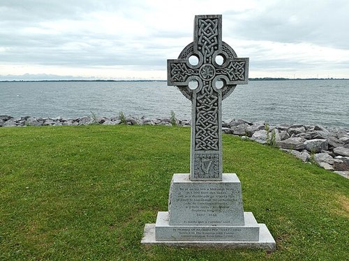 Memorial to the Irish Famine in An Gorta Mór Park in Kingston, Canada