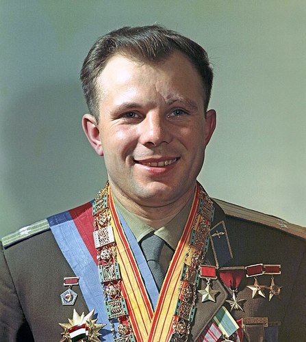 Yuri Gagarin, the first man in space