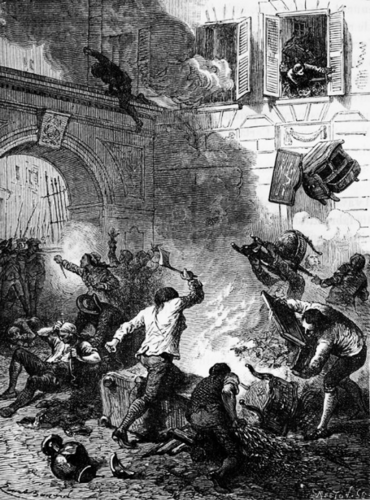 Pillage de la maison et des ateliers Réveillon, Ary Scheffer