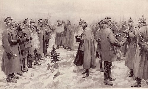 The Illustrated London News's illustration of the Christmas Truce
