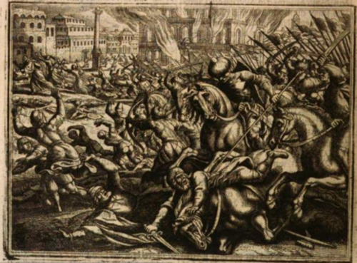 The Fall of Constantinople by Matthäus Merian