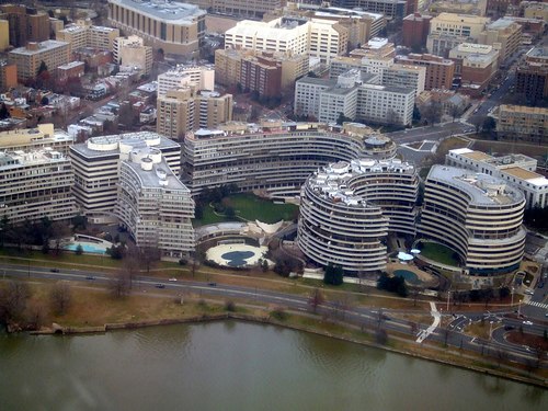 Aerial view of the Watergate complex