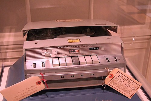 Tape recorder used at the White House during Nixon's term