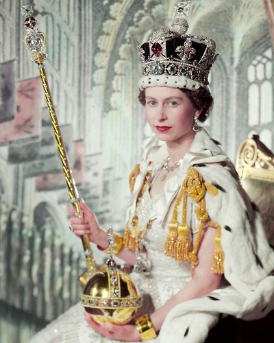 Queen Elizabeth II on her Coronation Day