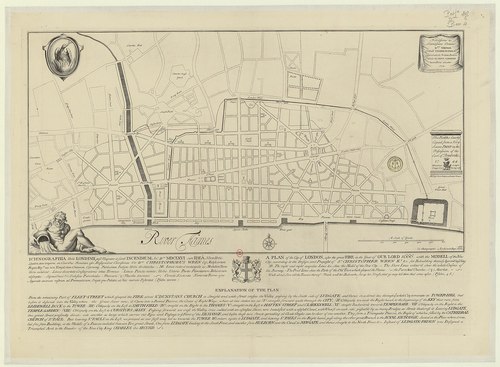 A plan of the city of London in 1666