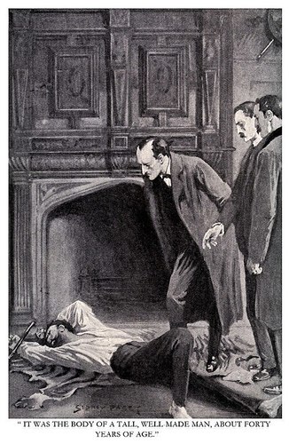 A Sherlock Homes illustration in The Strand, by Sidney Paget