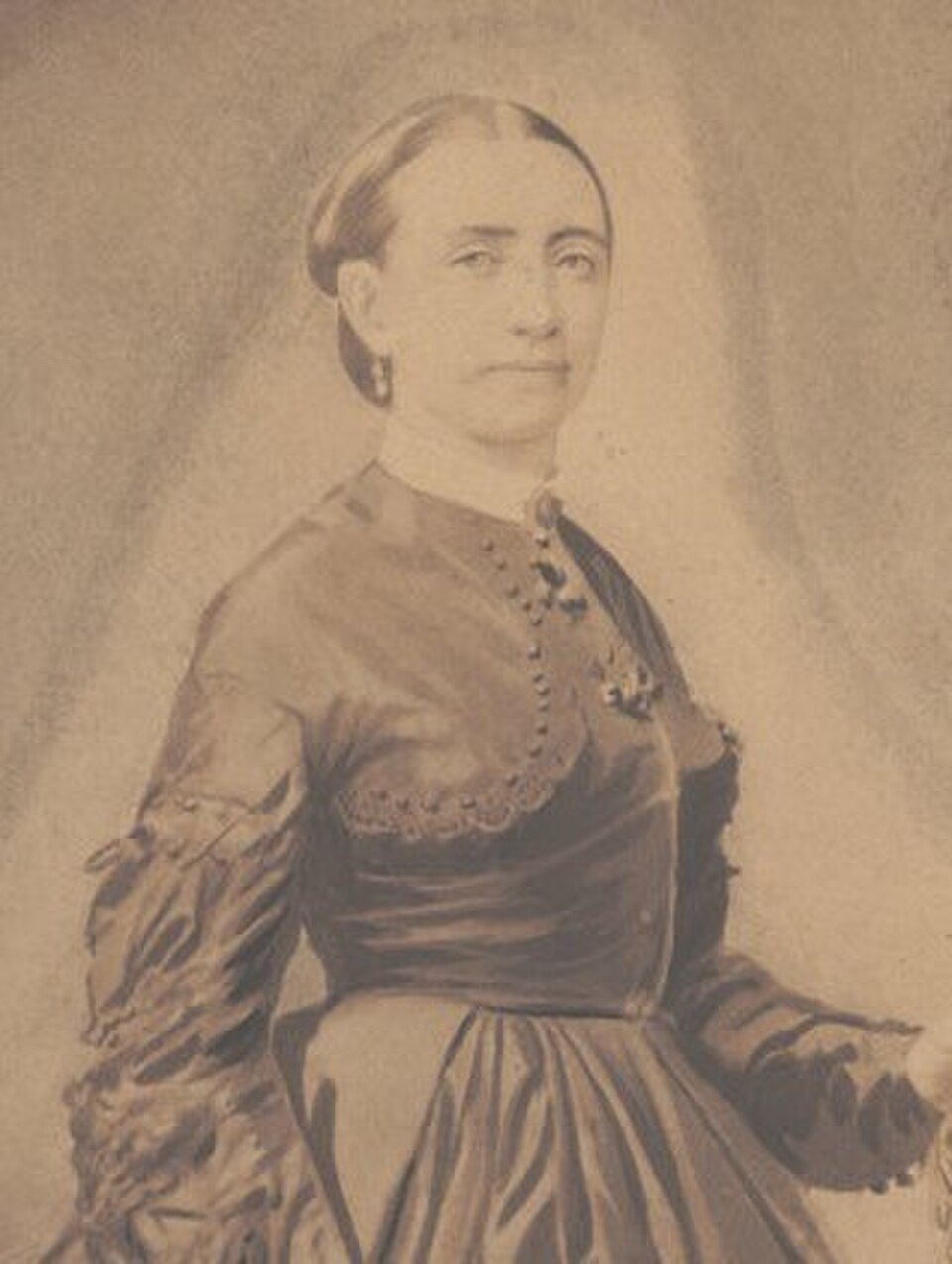 A watercolour portrait of Kate Warne